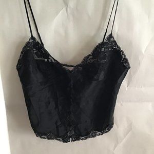 Victoria Secret sexy black camisole, size Medium, Silky Collection